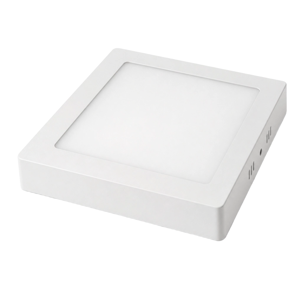 Čtvercový přisazený LED panel 18W s bílým rámečkem